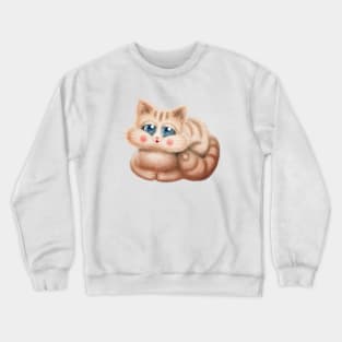 Lovely Orange Cat Crewneck Sweatshirt